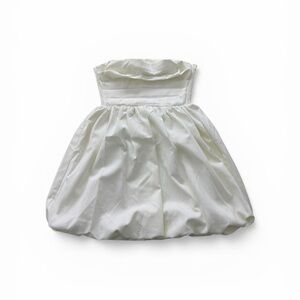 Showpo White Strapless Bubble Dress